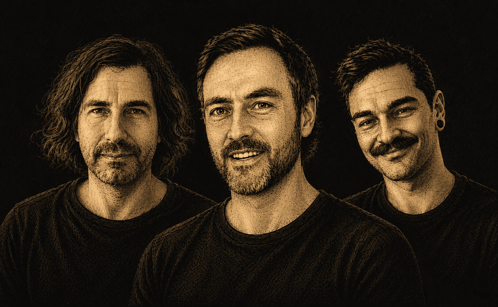 Shawn Adrian, Jordan Eckersley, and Chris Foster